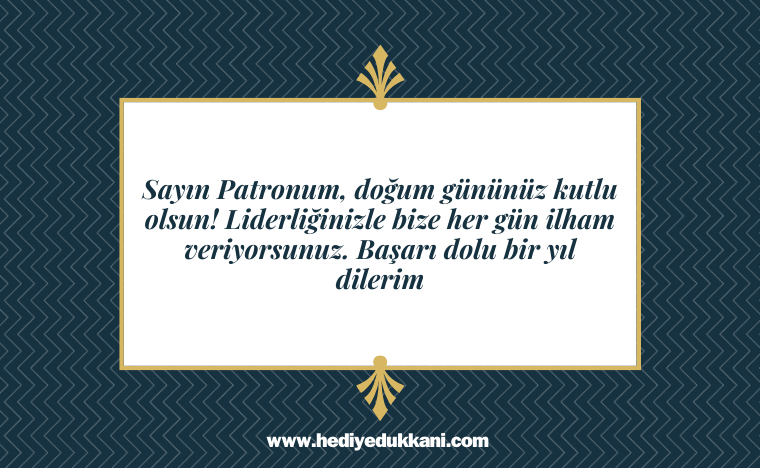 Patrona Doğum Günü Mesajı