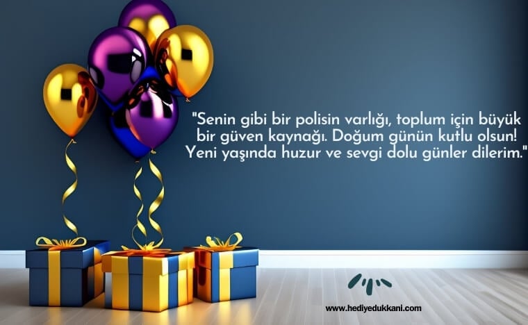 polise doğum günü mesajı