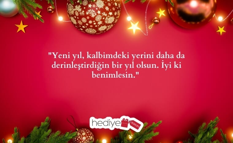 sevgiliye yılbaşı hediye notu