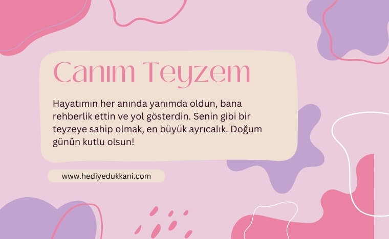 Teyzeye Doğum Günü Mesajı