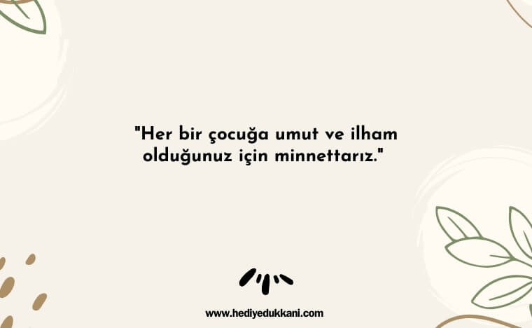 veliden öğretmene güzel sözler