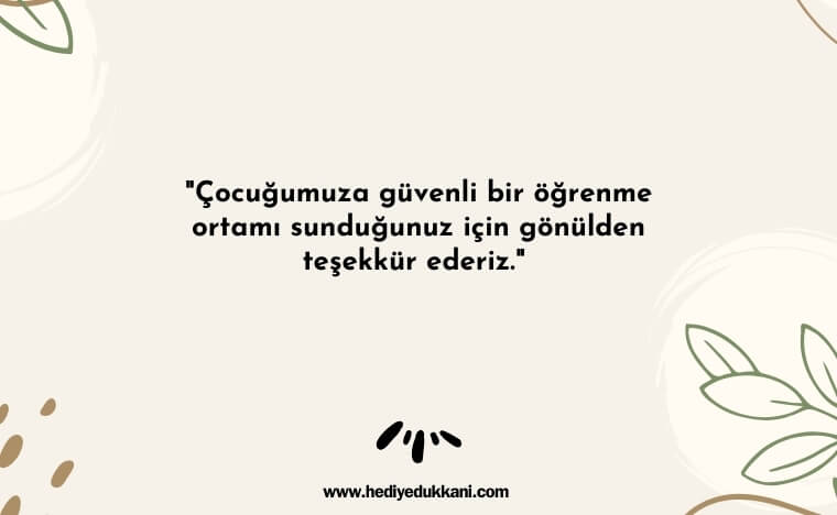 veliden öğretmene güzel sözler