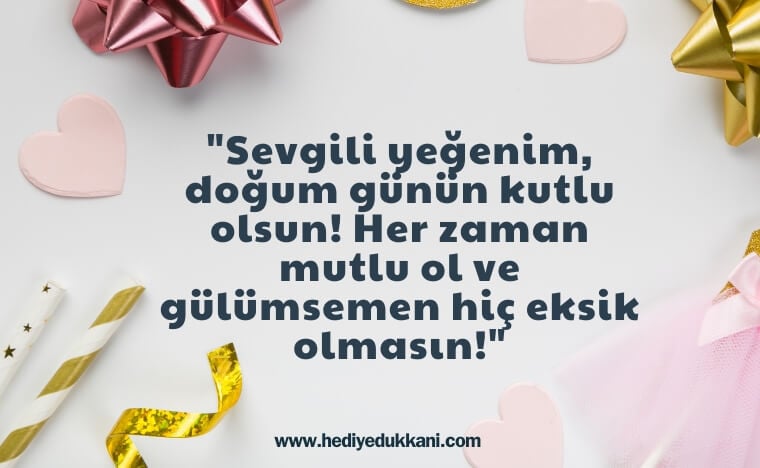 yeğene doğum günü mesajı