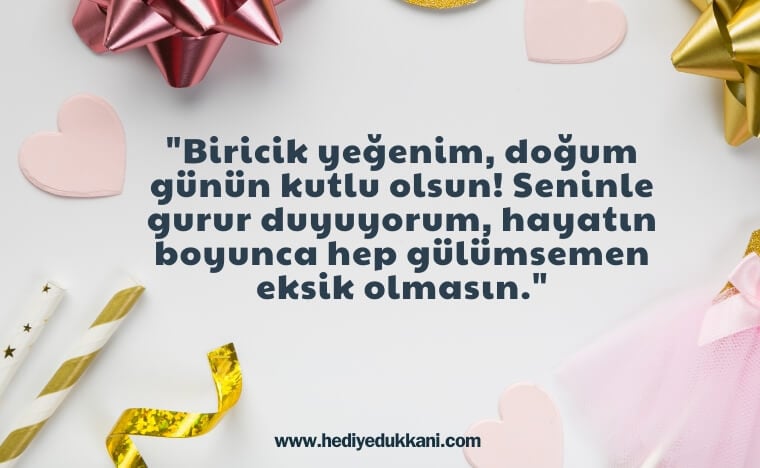 yeğene doğum günü mesajı
