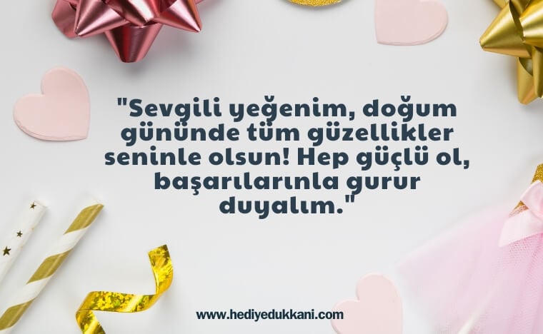 yeğene doğum günü mesajı