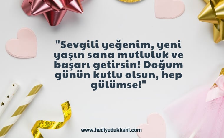yeğene doğum günü mesajı