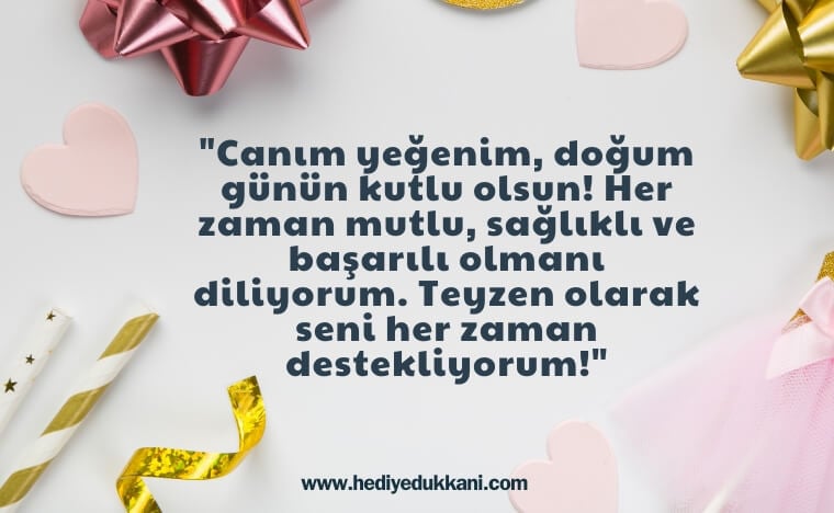 yeğene doğum günü mesajı