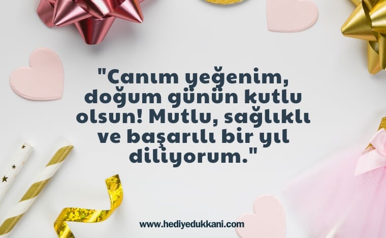 yeğene doğum günü mesajı