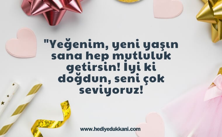 yeğene doğum günü mesajı