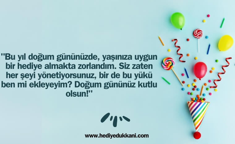 yöneticiye doğum günü mesajı