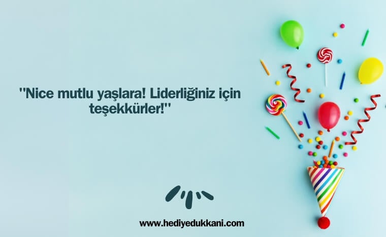 yöneticiye doğum günü mesajı