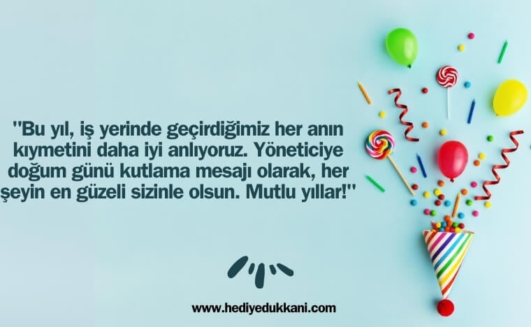 yöneticiye doğum günü mesajı