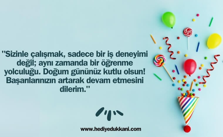 yöneticiye doğum günü mesajı