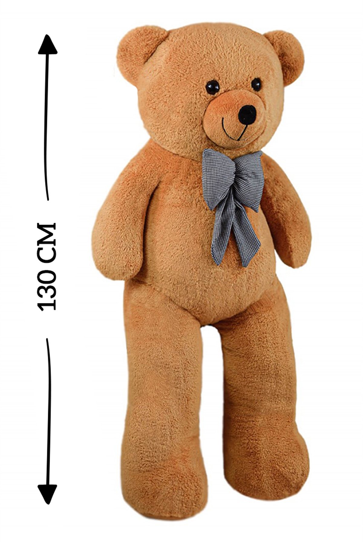 130 cm Papyonlu Büyük Peluş Ayıcık