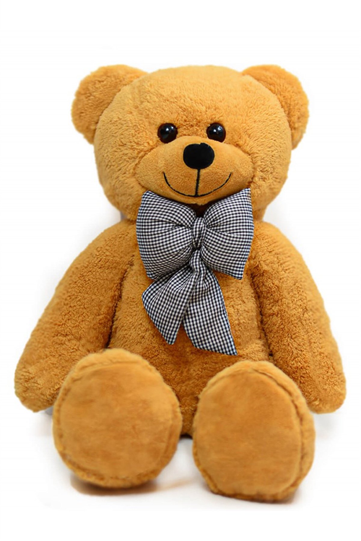 80 cm Papyonlu Kahverengi Peluş Ayıcık