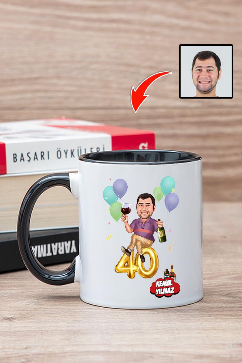 Abiye Doğum Günü Hediyesi Karikatürlü Kupa Bardak