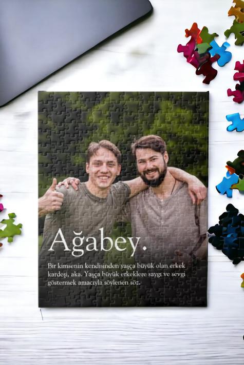 Abiye Hediye Fotoğraf Baskılı Dikdörtgen Puzzle