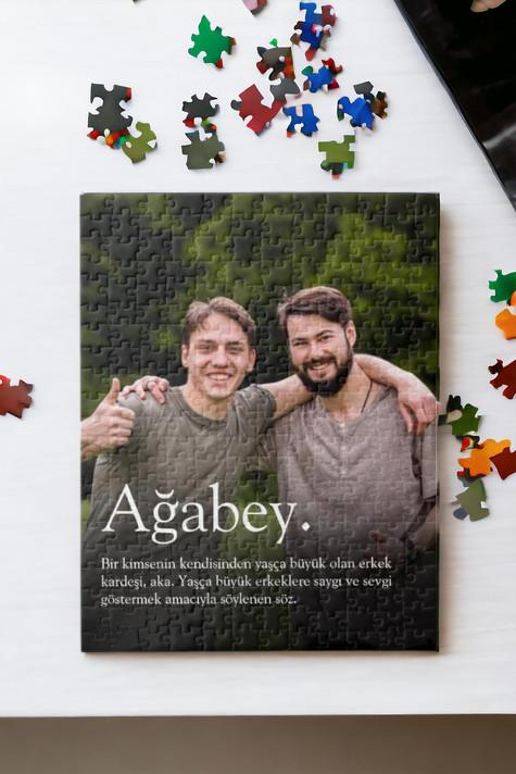 Abiye Hediye Fotoğraf Baskılı Dikdörtgen Puzzle