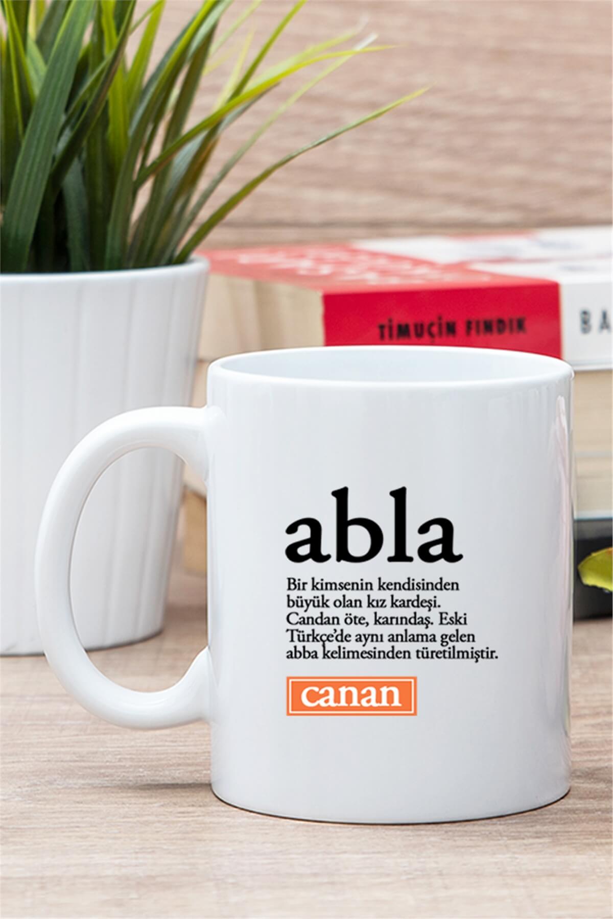 Abla Kelime Anlamı Beyaz Kupa Bardak