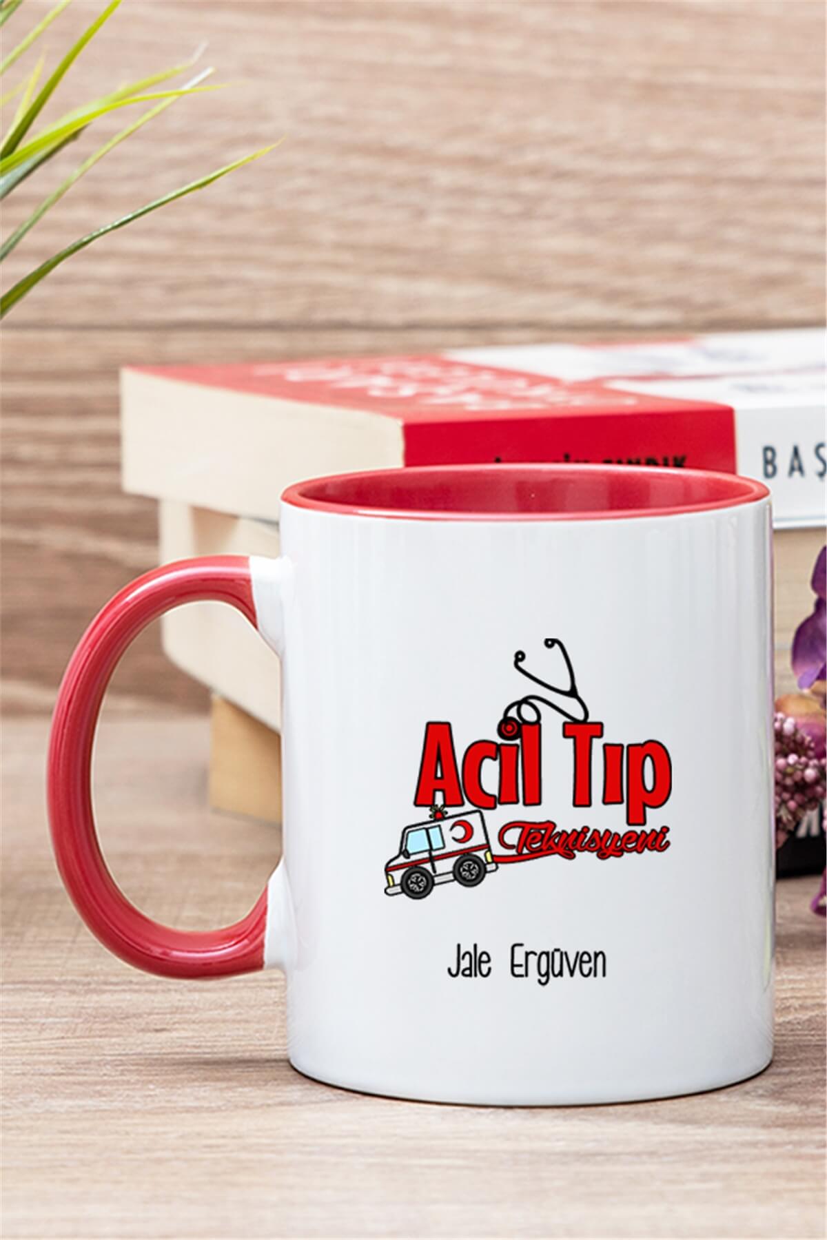 Kişiye Özel İsim Yazılı ATT Renkli Kupa Bardak