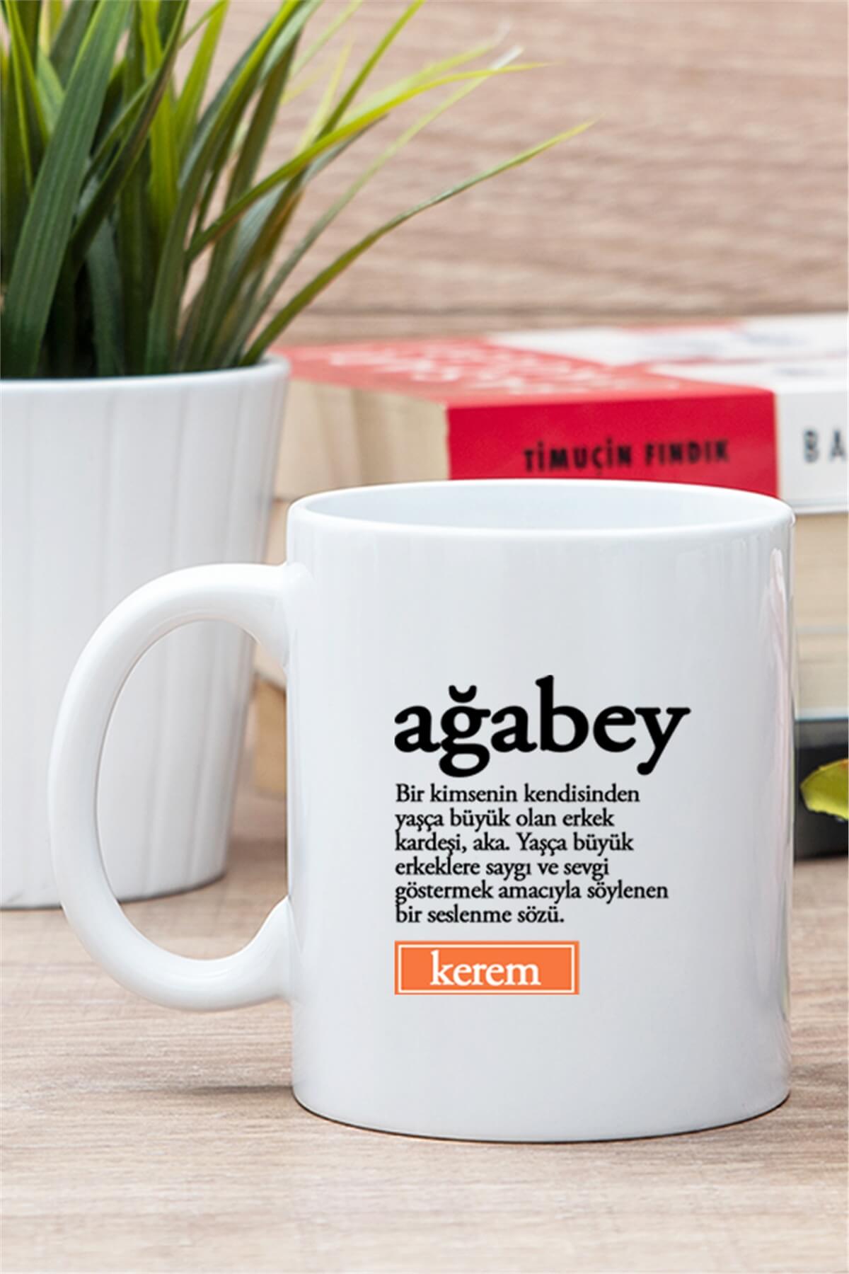 Ağabey Kelime Anlamı Beyaz Kupa Bardak