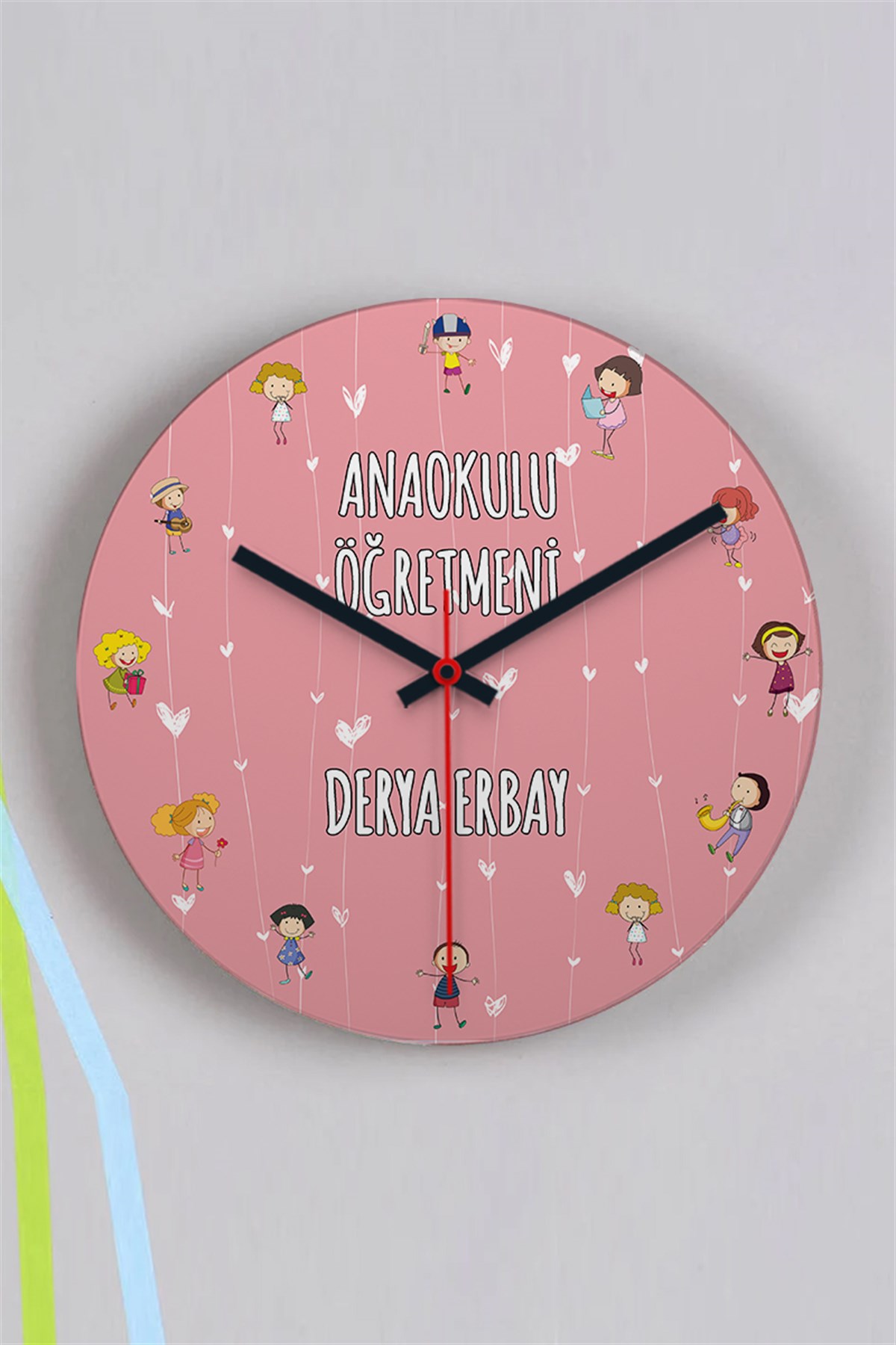 Anaokulu Öğretmenine Hediye Duvar Saati