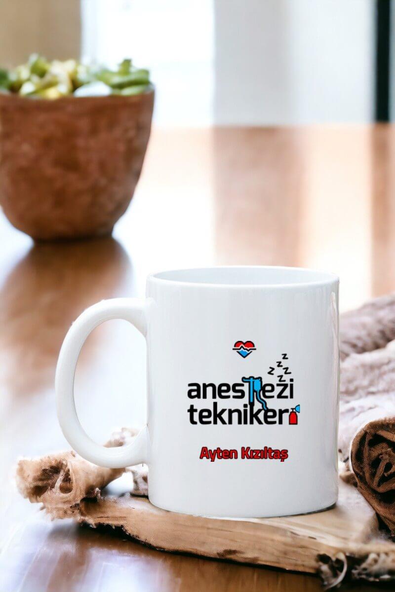Anestezi Teknikerine Hediye Beyaz Kupa Bardak