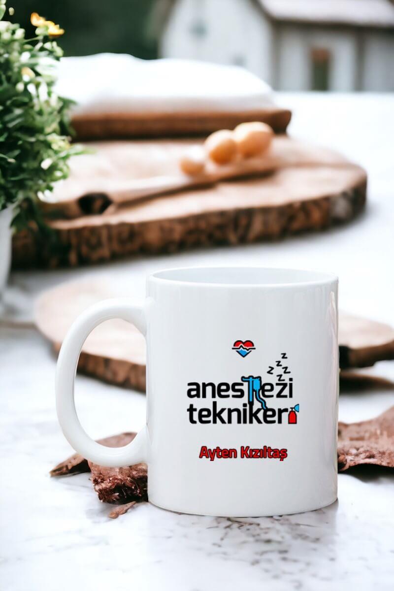 Anestezi Teknikerine Hediye Beyaz Kupa Bardak