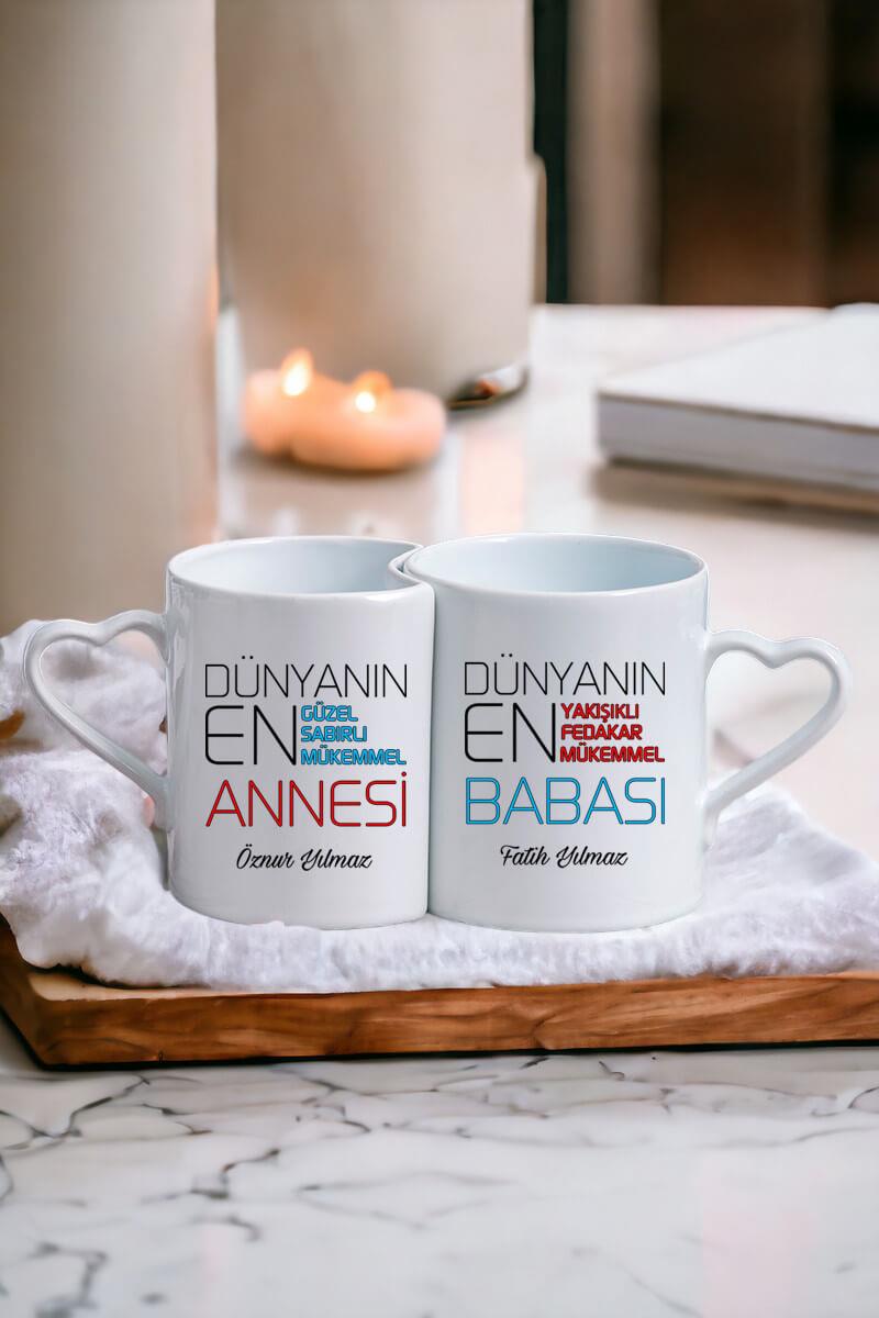Anne ve Babalara Özel İkili Sevgili Kupası