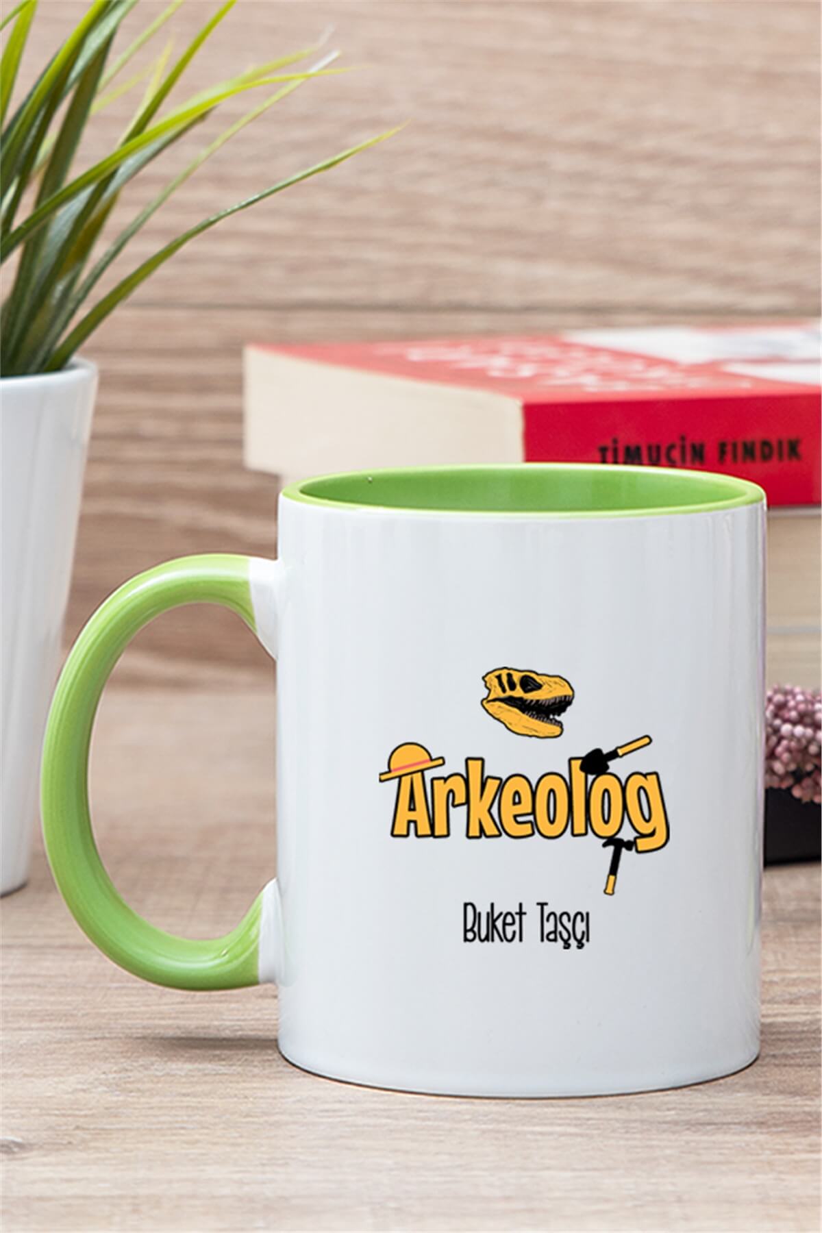 Arkeolog İçi Renkli Kupa Bardak