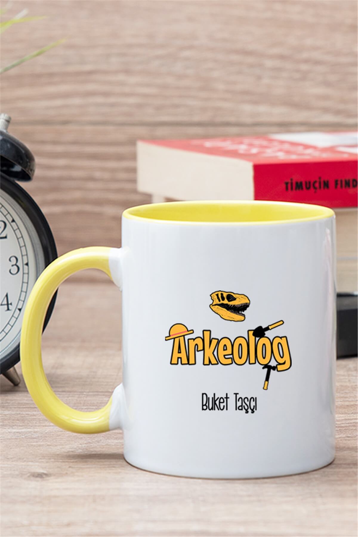 Arkeolog İçi Renkli Kupa Bardak