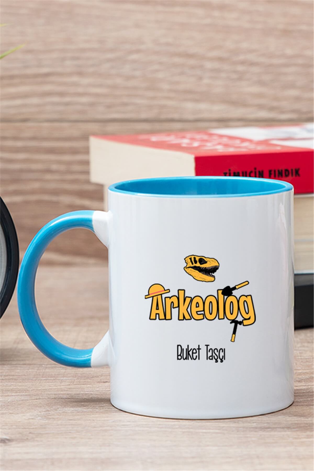 Arkeolog İçi Renkli Kupa Bardak