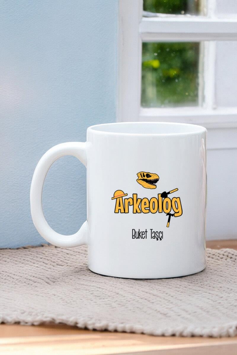 Arkeologlara Hediye Beyaz Kupa Bardak