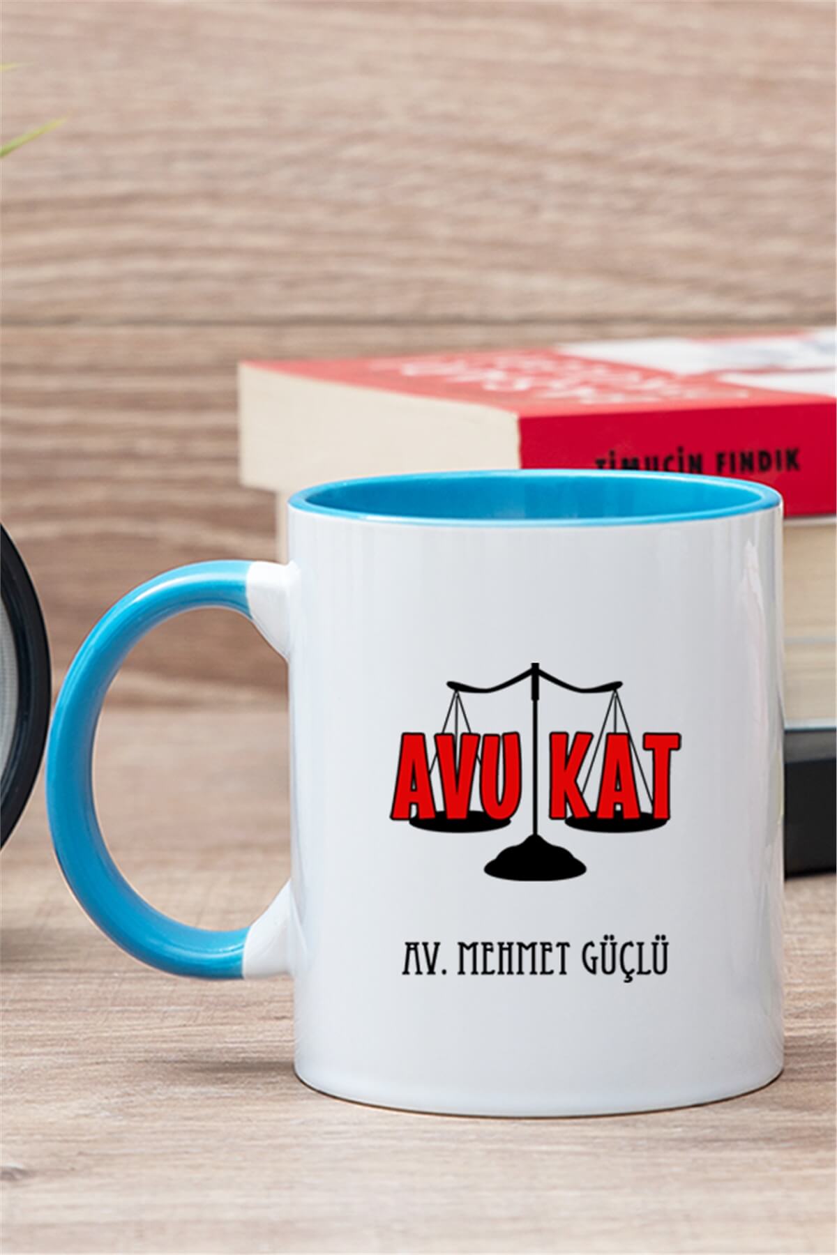 Avukat İçi Renkli Kupa Bardak