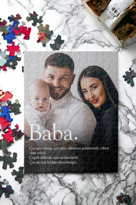 Babaya Anlamlı Babalar Günü Hediyesi Fotoğraflı Puzzle