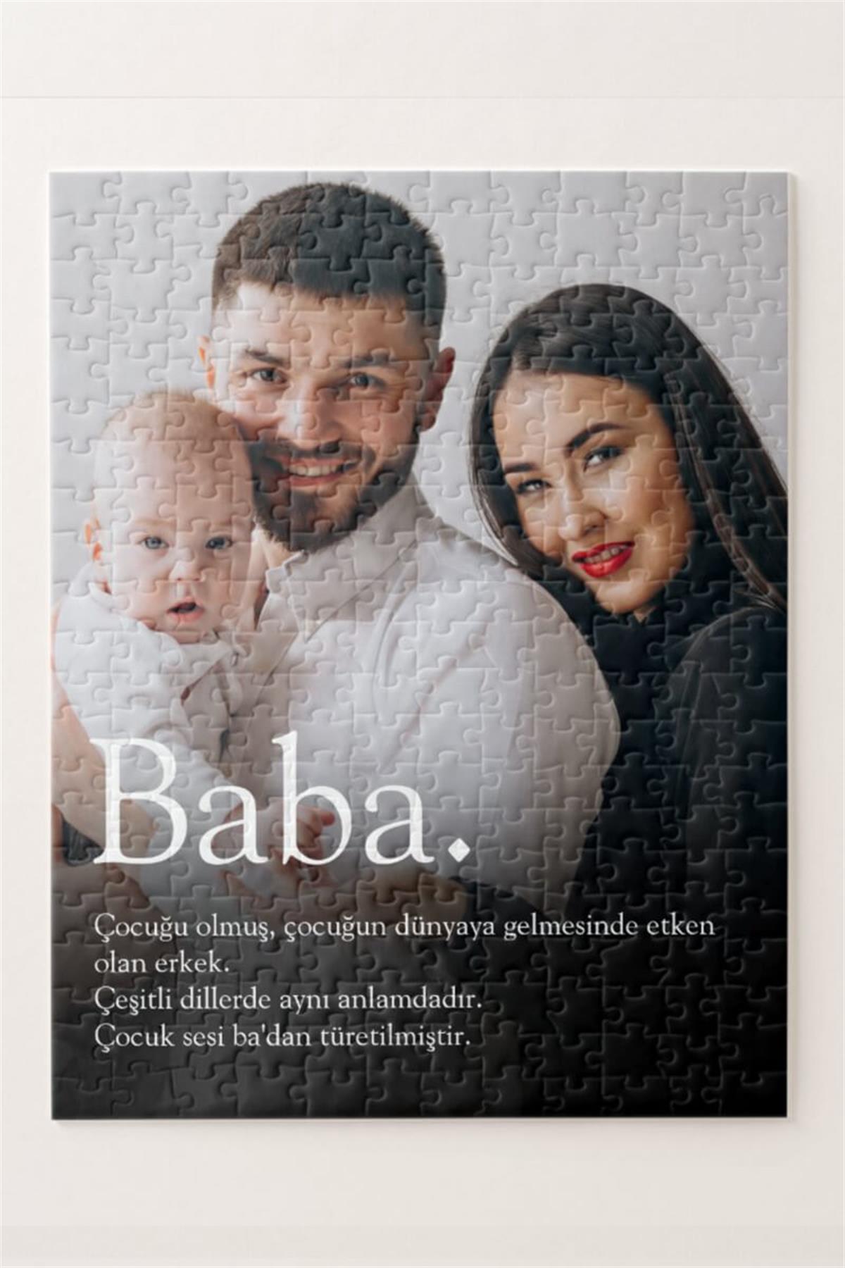 Babaya Anlamlı Babalar Günü Hediyesi Fotoğraflı Puzzle