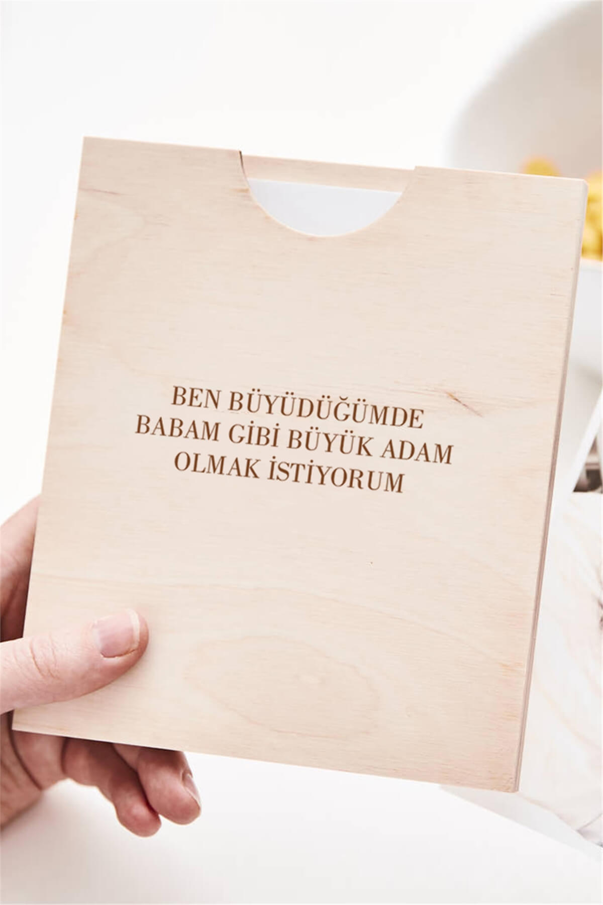 Kahraman Babalara Hediye İnstagram Temalı Ahşap Fotoğraf Albümü