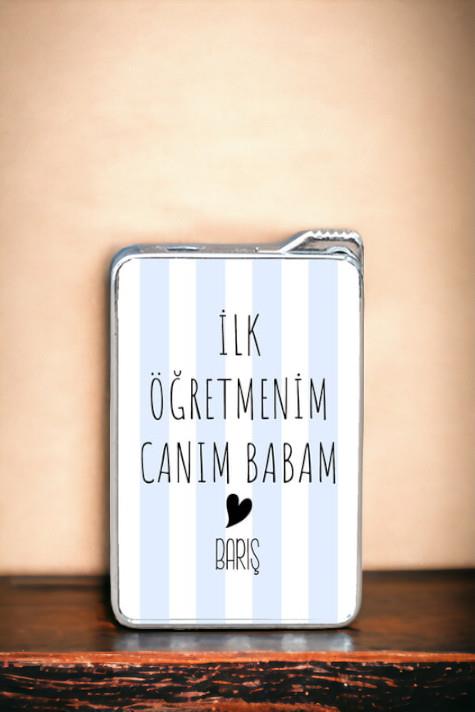 Babaya Öğretmenler Günü Hediyesi İsimli Çakmak