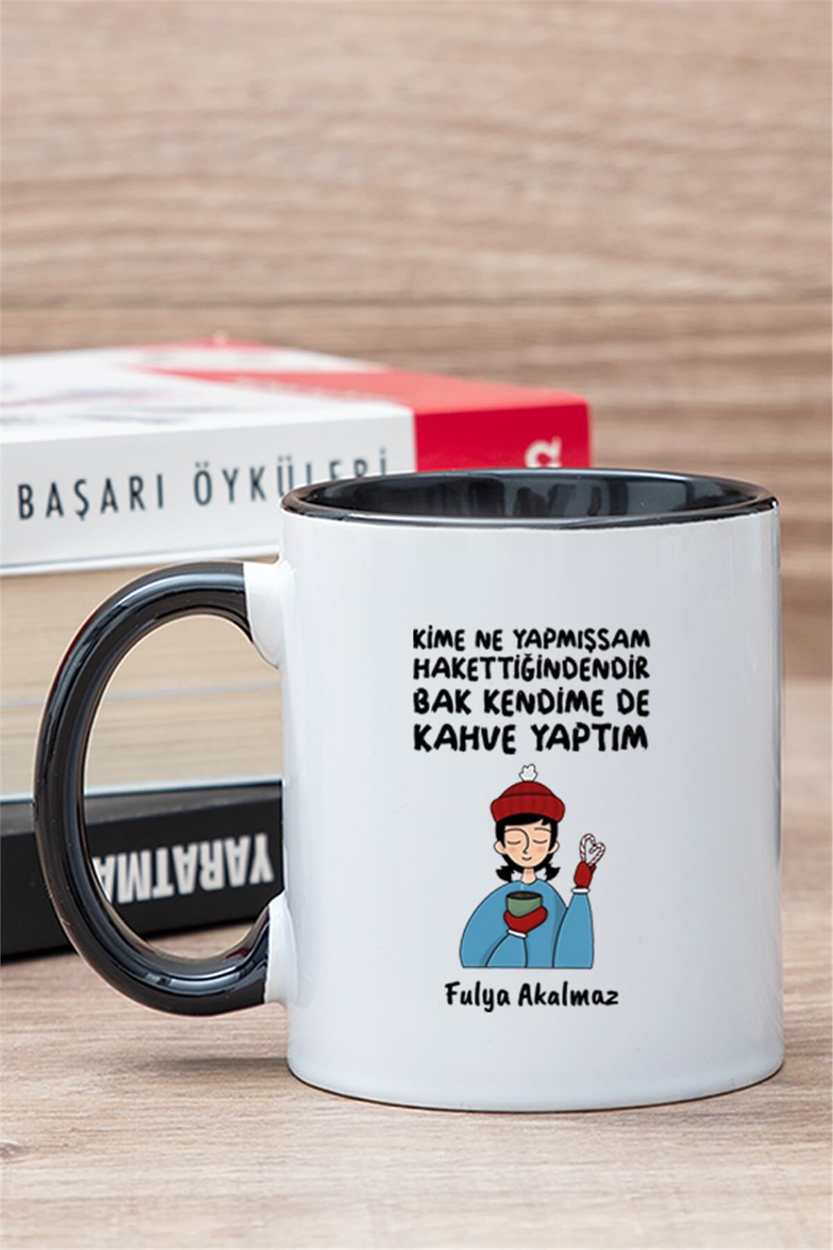 Filtre Kahve Severlere Hediye Kahve Yaptım Renkli Kupa Bardak
