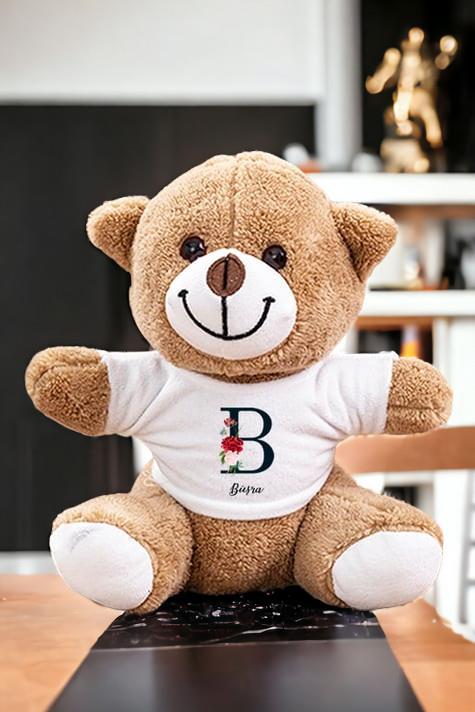 Baş Harfli ve İsimli Peluş Ayıcık