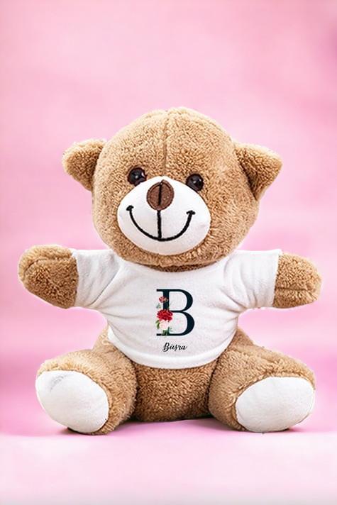 Baş Harfli ve İsimli Peluş Ayıcık