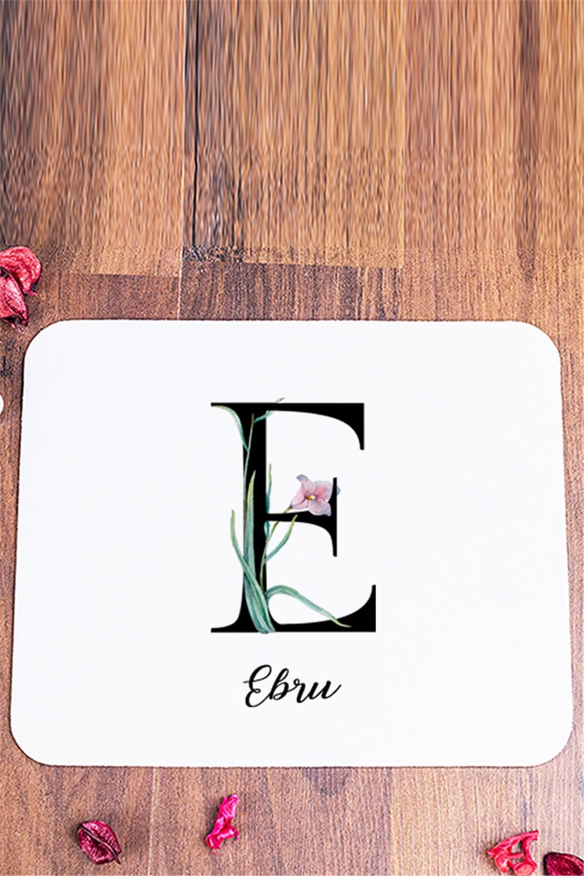 Baş Harfli Yaprak Tasarım Mouse Pad