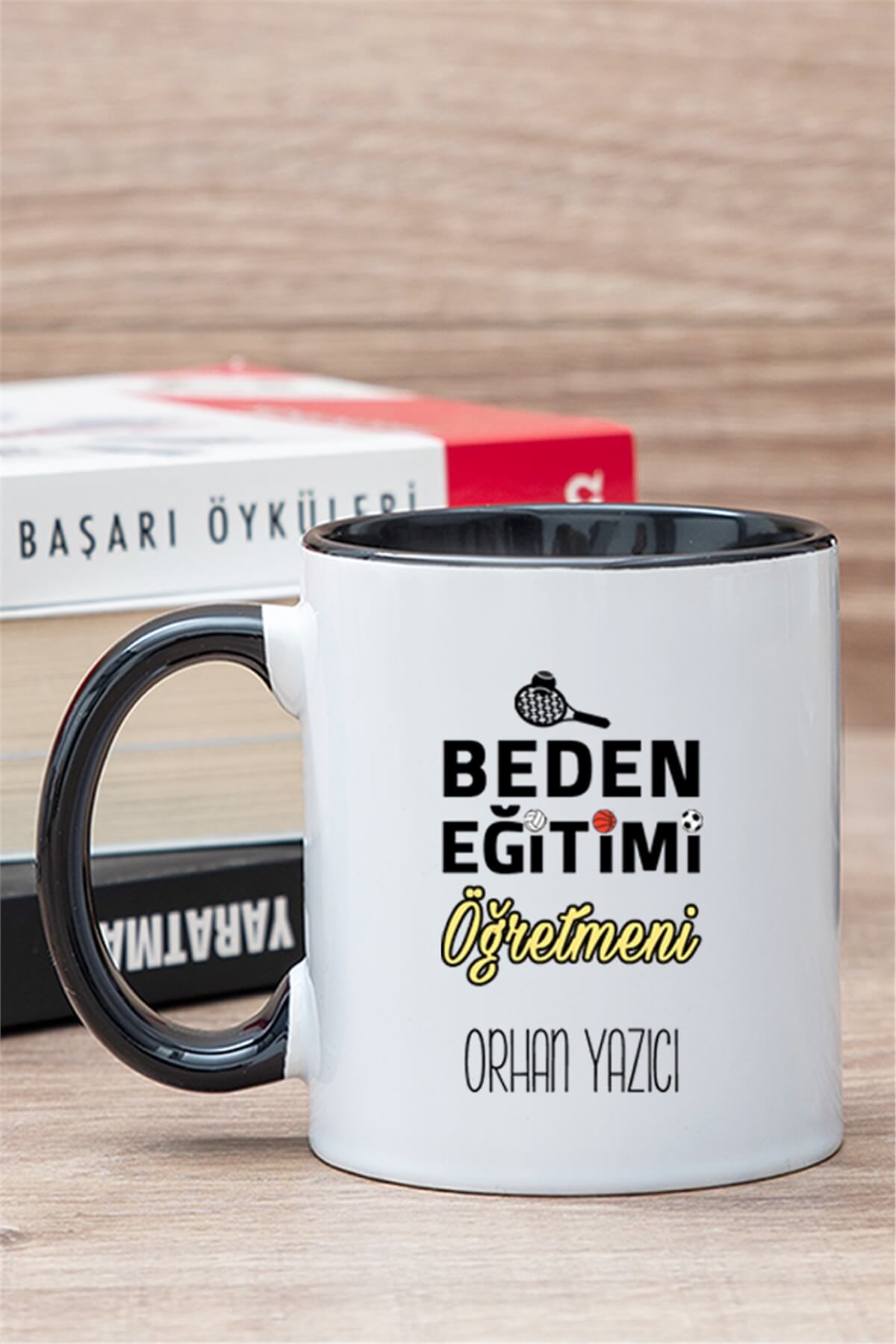 Beden Eğitimi Öğretmeni İçi Renkli Kupa Bardak