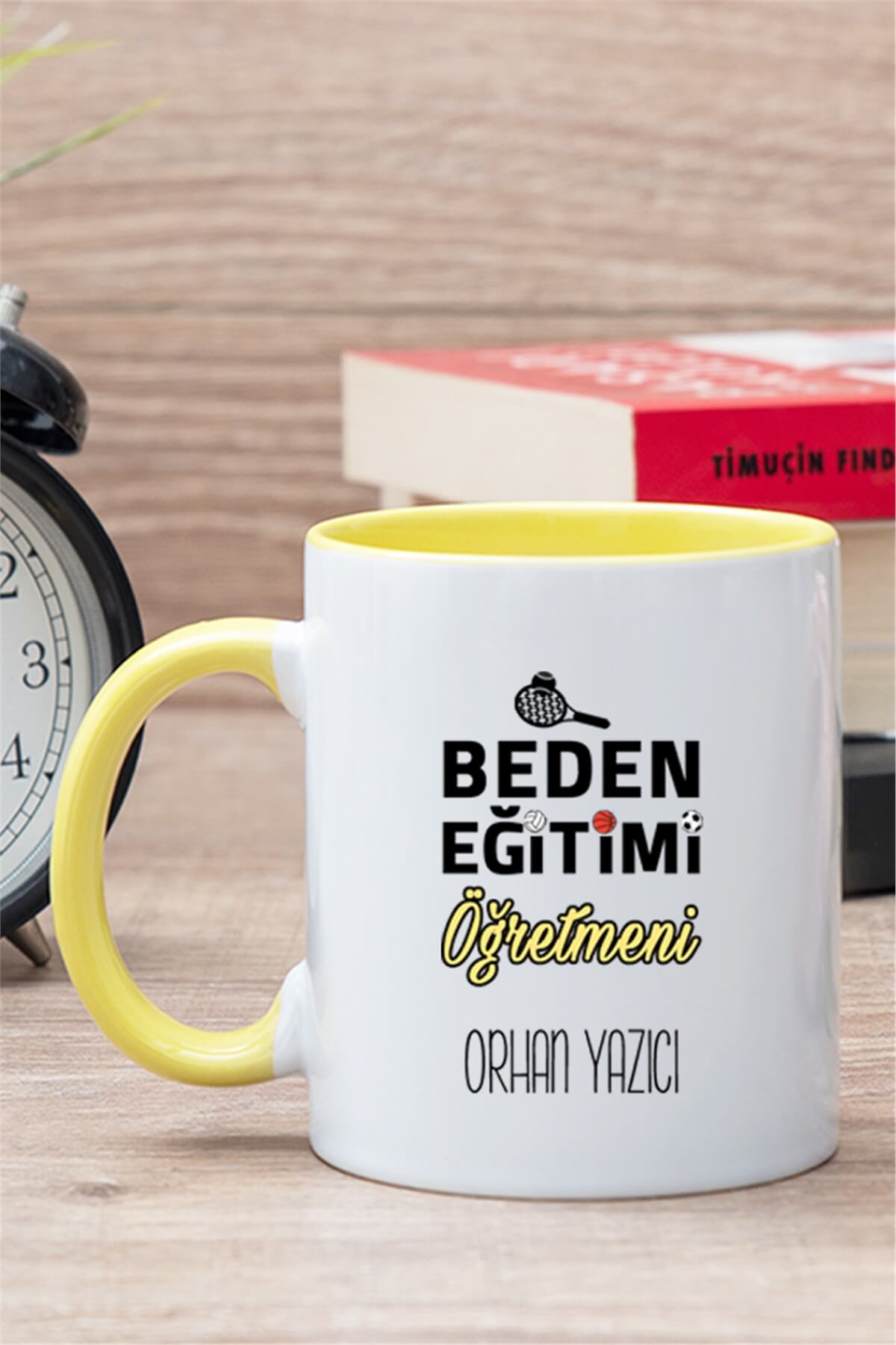 Beden Eğitimi Öğretmeni İçi Renkli Kupa Bardak