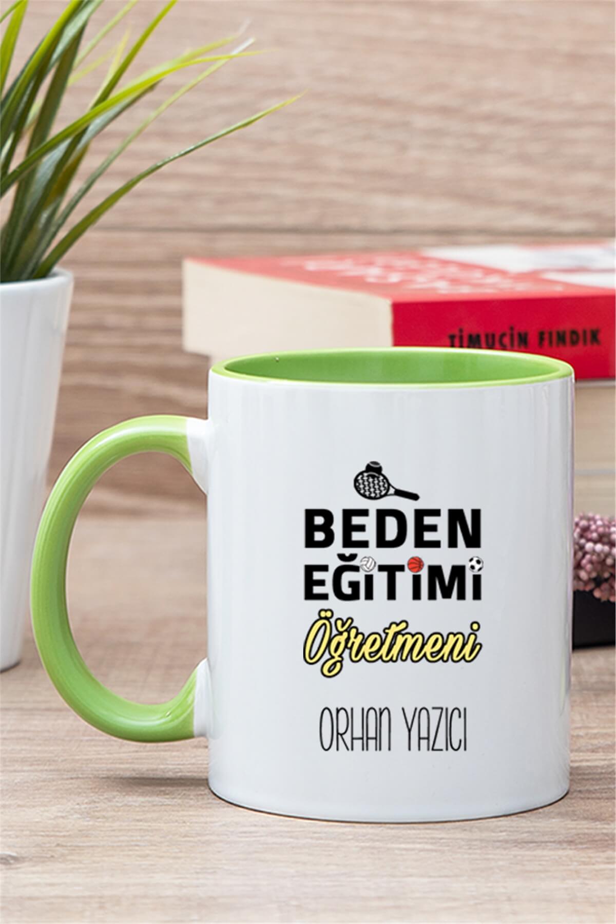 Beden Eğitimi Öğretmeni İçi Renkli Kupa Bardak