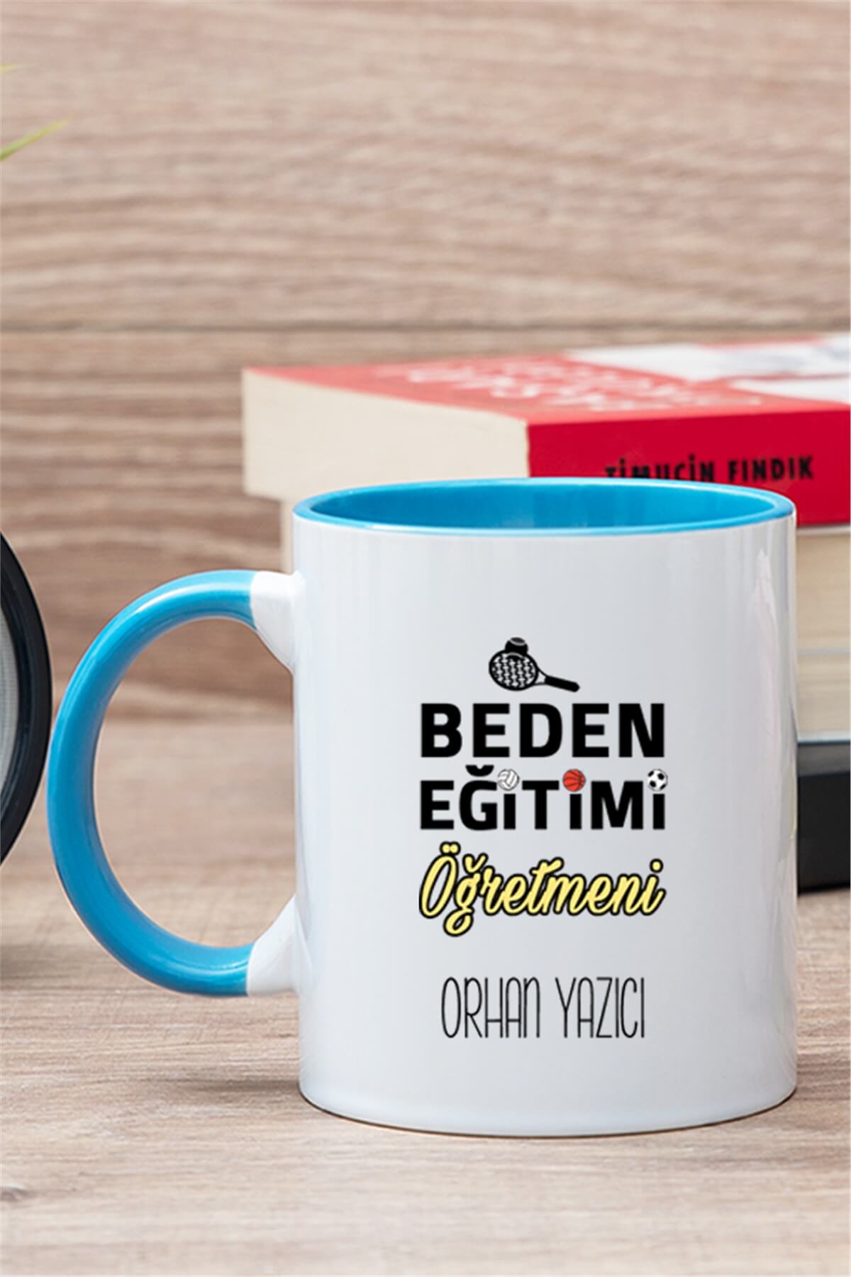 Beden Eğitimi Öğretmeni İçi Renkli Kupa Bardak