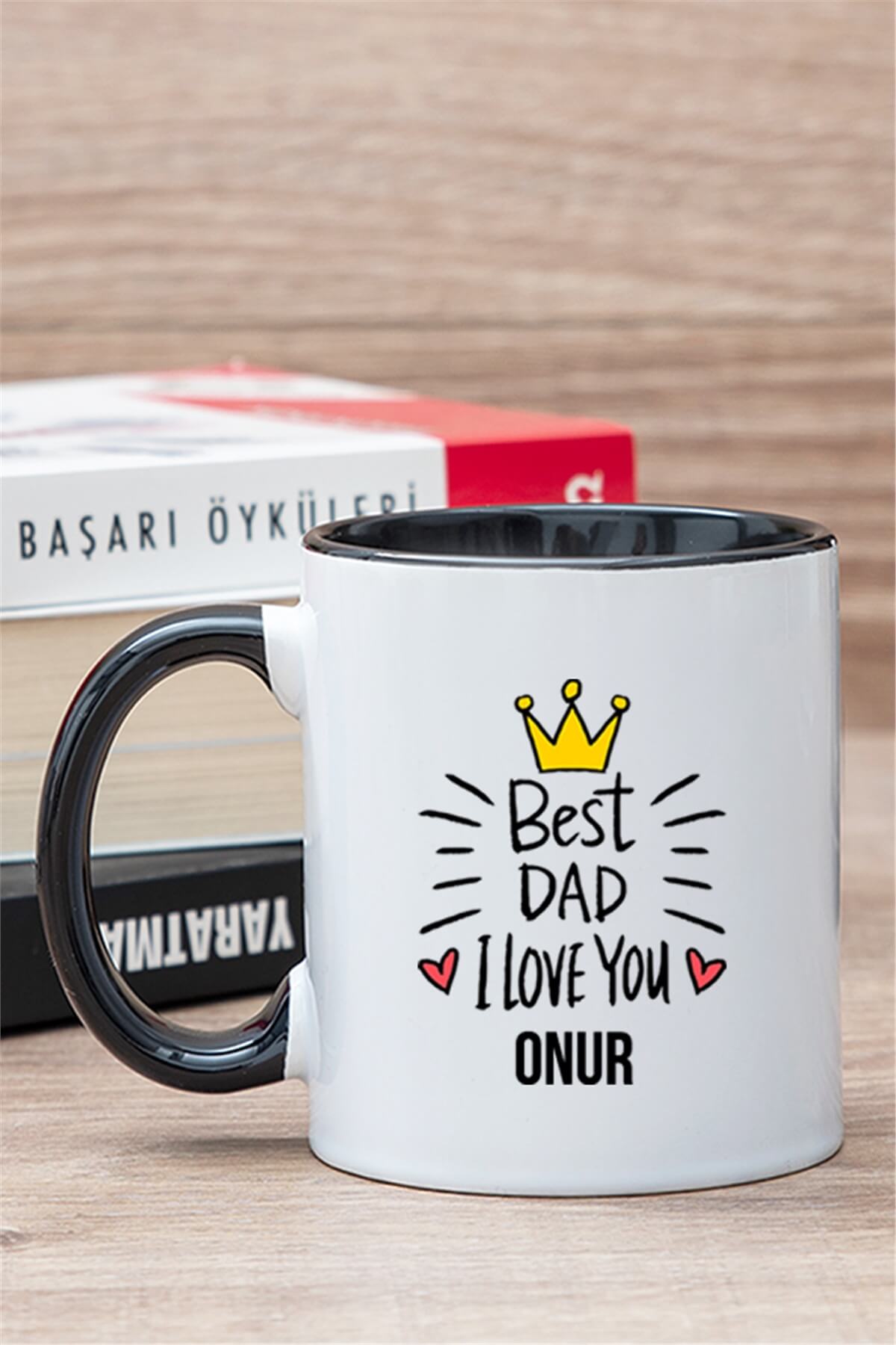 Best Dad Babaya Hediye İçi Renkli Kupa Bardak