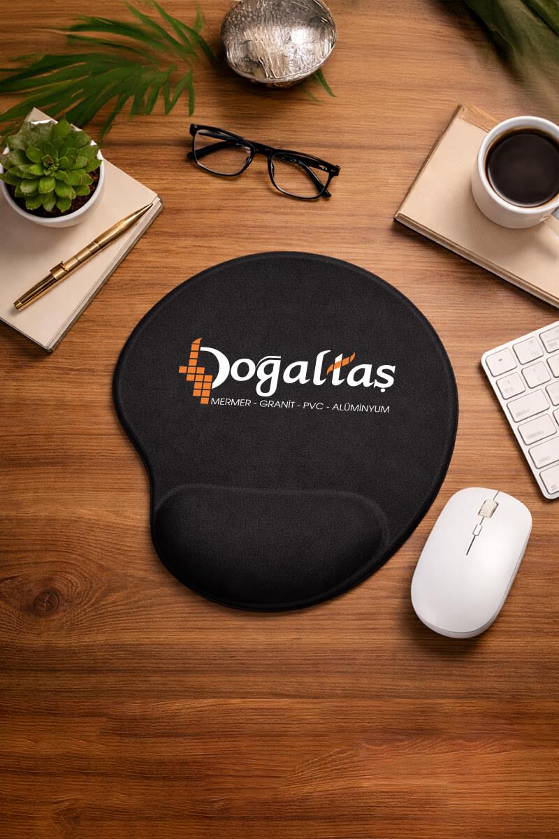 Bilek Destekli Kesik Oval Mouse Pad