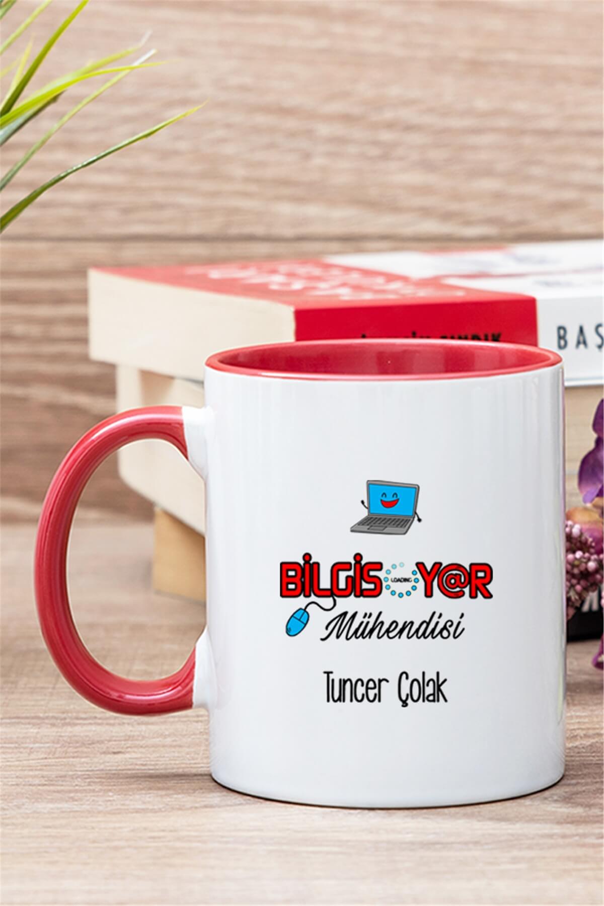 Bilgisayar Mühendisi İçi Renkli Kupa Bardak