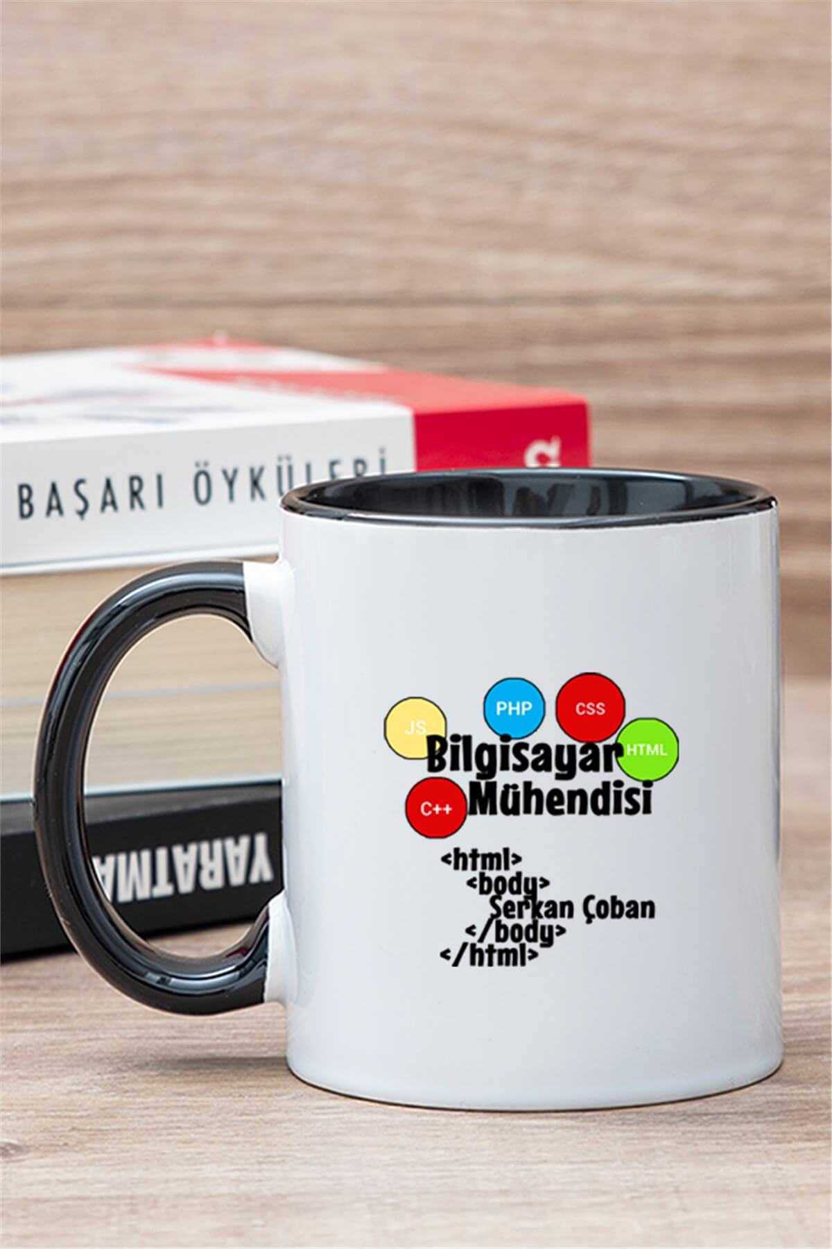 Bilgisayar Mühendisine Özel İçi Renkli Kupa Bardak